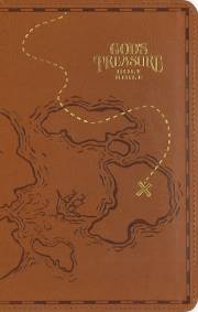 NIV God's Treasure Holy Bible-Dark Tan Leathersoft | SHOPtheWORD