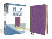 NIV Thinline Bible/Giant Print (Comfort Print)-Gray/Purple Leathersoft | SHOPtheWORD