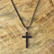 Necklace-Eden Merry-Just For Him-Cross Box Chain (24") | SHOPtheWORD
