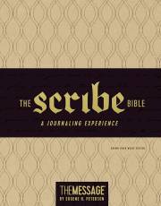 The Scribe Bible Featuring The Message-Brown Linen Weave LeatherLook | SHOPtheWORD