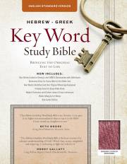 ESV Hebrew-Greek Key Word Study Bible-Burgundy Bonded Leather | SHOPtheWORD