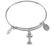 Bracelet-First Communion-Bangle-Silver Plate (2.75" Dia) | SHOPtheWORD