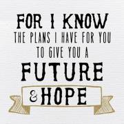 Plaque-Tabletop-For I Know The Plans (4" x 4") | SHOPtheWORD