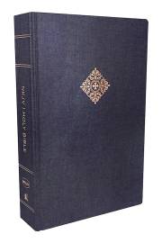 NKJV Deluxe Reader's Bible-Navy Cloth Over Board | SHOPtheWORD