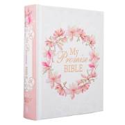 KJV My Promise Bible/Large Print-White/Pink Floral Hardcover | SHOPtheWORD
