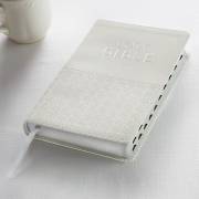 KJV Deluxe Gift Bible-White LuxLeather Indexed | SHOPtheWORD