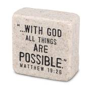 Plaque-Scripture Stone-Faith (#40709) | SHOPtheWORD
