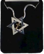 Necklace-Star Of David w/Cross Inside | SHOPtheWORD