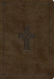 ESV Student Study Bible-Olive Celtic Cross Design TruTone | SHOPtheWORD