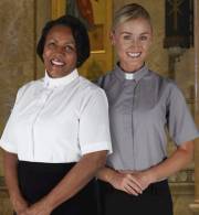 Clergy Blouse-Womens-Short Sleeve-Tab Collar-Black (Size 8) | SHOPtheWORD