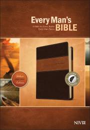 NIV Every Man's Bible-Deluxe Heritage Edition-Brown/Tan TuTone Indexed | SHOPtheWORD