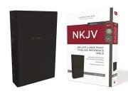 NKJV Deluxe Large Print Thinline Reference Bible (Comfort Print)-Black Leathersoft | SHOPtheWORD