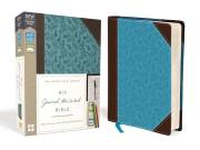 NIV Journal The Word Bible (Comfort Print)-Chocolate/Turquoise LeatherSoft | SHOPtheWORD