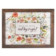 Wall Plaque-Walk by Faith | SHOPtheWORD