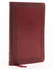 KJV Thinline Bible (Comfort Print)-Crimson Leathersoft Indexed | SHOPtheWORD