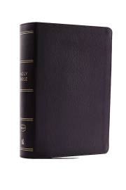 NKJV Compact Single-Column Reference Bible (Comfort Print)-Black Genuine Leather | SHOPtheWORD