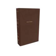 NKJV Compact Large Print Reference Bible (Comfort Print)-Mahogany Leathersoft | SHOPtheWORD