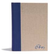 KJV Spurgeon Study Bible-Navy/Tan Cloth Over Board | SHOPtheWORD