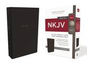 NKJV Deluxe Compact Large Print Reference Bible (Comfort Print)-Black Leathersoft | SHOPtheWORD
