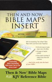 KJV Thinline Reference Bible w/Then & Now Bible Maps Insert-Black Imitation Leather | SHOPtheWORD