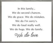 Framed Art-We Do Love (White) (8 X 10) (Farmhouse Art) | SHOPtheWORD
