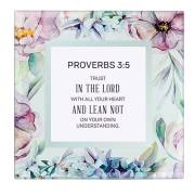 Framed Art-Tabletop-Proverbs 3:5 (7" x 7") | SHOPtheWORD