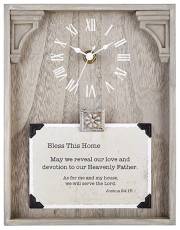 Clock-Framed Tabletop-Home (Joshua 24:15) (7" x 9") | SHOPtheWORD