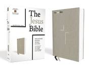 NIV The Jesus Bible (Comfort Print)-Gray Linen Cloth Over Board | SHOPtheWORD