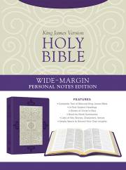 KJV Wide-Margin Personal Notes Bible-Lavender Plume DiCarta | SHOPtheWORD