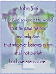 Chart-John 3:16 (17" x 22") | SHOPtheWORD