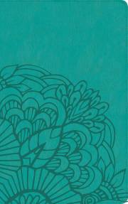 Span-RVR 1960 Ultrathin Bible (Biblia Ultrafina)-Teal LeatherTouch Indexed | SHOPtheWORD