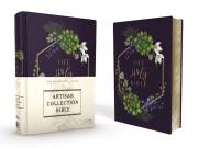 NIV Artisan Collection Bible (Comfort Print)-Navy Floral Cloth Over Board | SHOPtheWORD