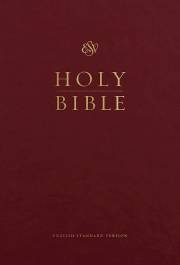ESV Pew And Worship Bible/Large Print-Burgundy Hardcover | SHOPtheWORD