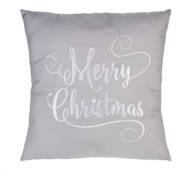 Pillow-Merry Christmas-Gray/White (16" Square) | SHOPtheWORD