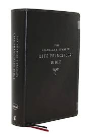 NKJV Charles F. Stanley Life Principles Bible (2nd Edition) (Comfort Print)-Black Leathersoft | SHOPtheWORD