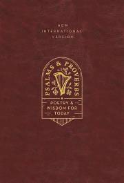 NIV Psalms And Proverbs (Comfort Print)-Burgundy Cloth Over Board | SHOPtheWORD