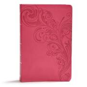 KJV Giant Print Reference Bible-Pink LeatherTouch Indexed | SHOPtheWORD