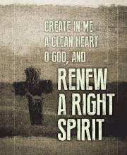 Bulletin-Ash Wednesday-Renew A Right Spirit-Legal Size (Pack Of 50) | SHOPtheWORD