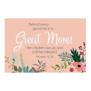 Cards-Pass It On-Great Mom/Floral (3" x 2") (Pack Of 25) | SHOPtheWORD