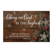 Cards-Pass It On-Glory To God In The Highest (Christmas Pine) (3" x 2") (Pack Of 25) | SHOPtheWORD