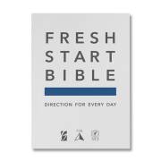 NLT Fresh Start Bible-Black Premium Genuine Leather | SHOPtheWORD