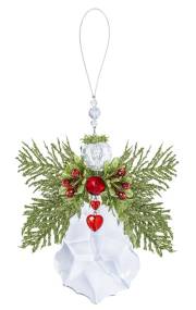 Ornament-Floral Krystal Angel (4.25") | SHOPtheWORD