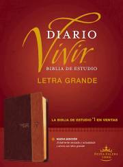 Span-RVR 1960 Life Application Study Bible/Large Print (Biblia de Estudio del Diario Vivir, Grande)-Brown LeatherLike | SHOPtheWORD