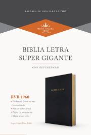 Span-RVR 1960 Super Giant Print Reference Bible (Biblia Letra Super Gigante con Referencias)-Black Imitation Leather | SHOPtheWORD