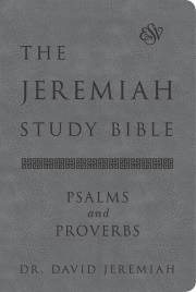 ESV The Jeremiah Study Bible Psalms And Proverbs-Gray Euroluxe | SHOPtheWORD