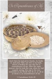 Bulletin-Communion: In Remembrance Of Me (1 Corinthians 11:23-25 KJV) (Pack Of 100) | SHOPtheWORD