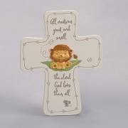 Wall Cross-All Creatures Great And Small (7.25") | SHOPtheWORD