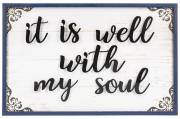 Wall Plaque-It Is Well With My Soul | SHOPtheWORD