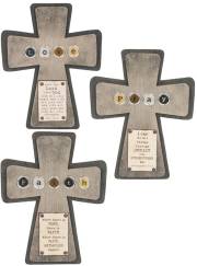 Cross Plaques-Keys To Faith (12.5") (Set Of 3) | SHOPtheWORD