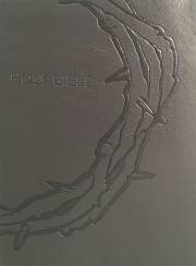 KJV Sword Study Bible/Personal Size Large Print Designer Charcoal Ultrasoft-Crown of Thorns Indexed (O-S-I) | SHOPtheWORD